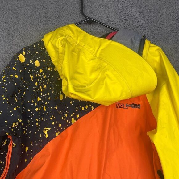 Volcom GORE-TEX Jacket Mens Small Recco AOP Graphic Bright Snowboard Ski - Picture 12 of 13